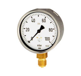 Manometer 0-100mBar S63 G1/4